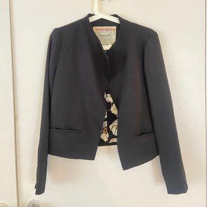 Anthropologie Cartonnier cropped open front blazer